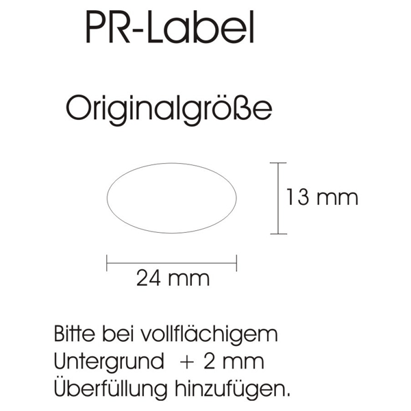 Herzapfelhof PR-Label oval 24 x 13 mm