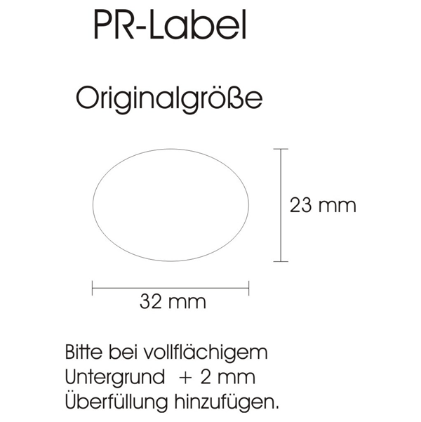 Herzapfelhof PR-Label oval 32 x 23 mm