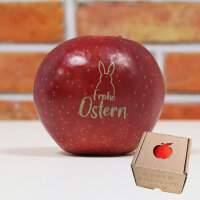 Apfel mit Branding Frohe Ostern Fips|truncate:60