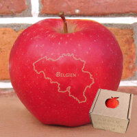 Belgien - Apfel mit Branding