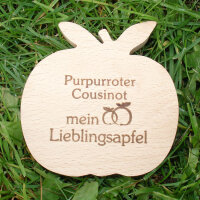 Purpurroter Cousinot mein Lieblingsapfel,  dekor. Holzapfel|truncate:60