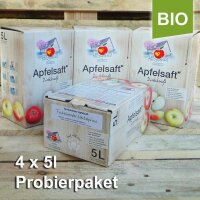 Probierpaket Bio-Fruchtsäfte 4x5 Liter|truncate:60