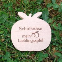 Schafsnase mein Lieblingsapfel, dekorativer Holzapfel|truncate:60