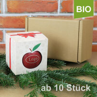 Roter Logo-Apfel in Weihnachtsbox Einzelversand ab 10 Stk.|truncate:60