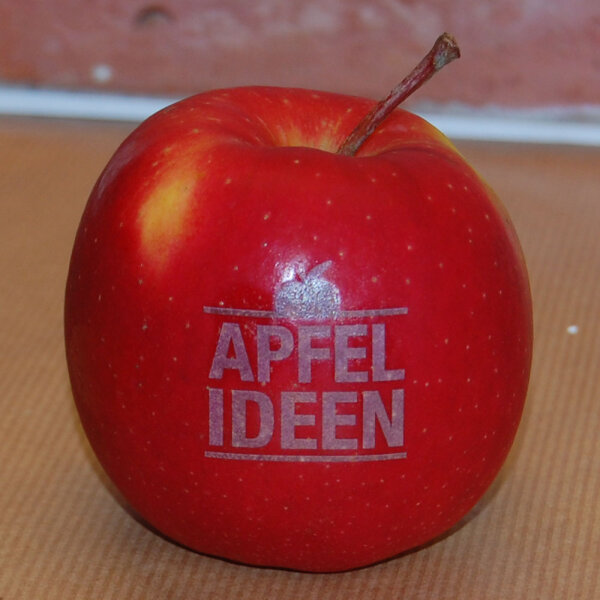 Apfelideen 1 - Apfel mit Branding