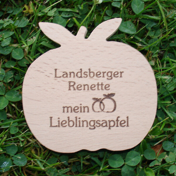 Landsberger Renette mein Lieblingsapfel, dekor. Holzapfel