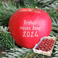 30 Bio-Äpfel "Frohes neues Jahr 2023" -Aktionspaket-|truncate:60