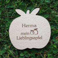 Herma mein Lieblingsapfel, dekorativer Holzapfel