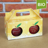 Box mit 2 roten Bio-Äpfeln / Weihnachtsbox / Gesund Weihnacht