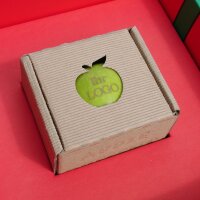 grüner Logo-Apfel Laser in 1erAPB im Geschenkkarton...