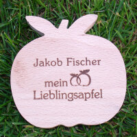 Jakob Fischer mein Lieblingsapfel, dekorativer Holzapfel