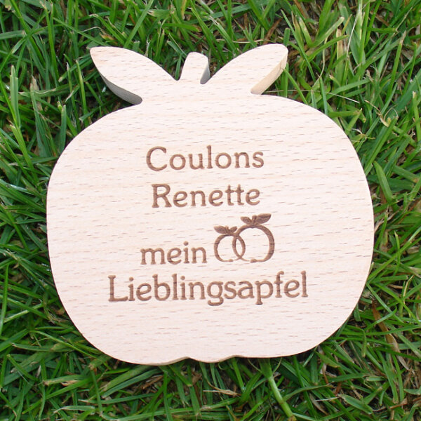 Coulons Renette mein Lieblingsapfel, dekorativer Holzapfel