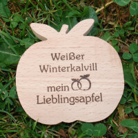 Weißer Winterkalvill mein Lieblingsapfel, dekor. Holzapfel|truncate:60