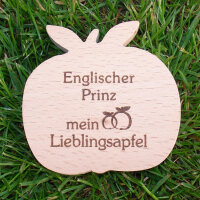 Englischer Prinz mein Lieblingsapfel, dekorativer Holzapfel