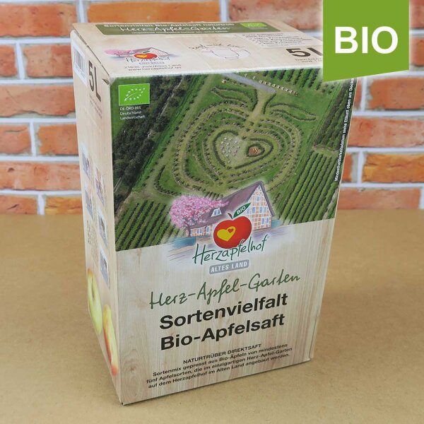 Bio-Apfelsaft Herz-Apfel-Garten 5 Liter Bag in Box