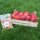 Bleib gesund Kiste rote Bio-Äpfel mit Apfelchips