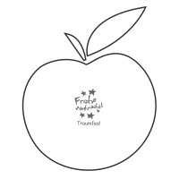 Apfel mit Branding Frohe Weihnacht! mit 1 Zeilen 10 Zeichen