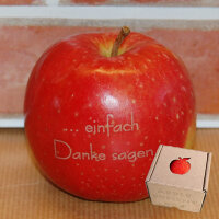 Apfel mit Branding ... einfach Danke sagen|truncate:60
