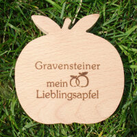 Gravensteiner mein Lieblingsapfel, dekorativer Holzapfel