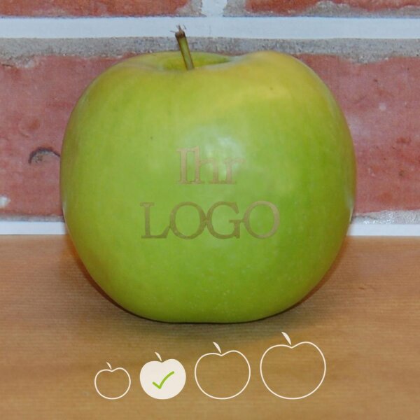 LOGO-Apfel / grün / klein