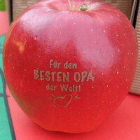 Apfel mit Branding Für den besten Opa der Welt