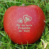 Apfel mit Branding Für die beste Freundin der Welt