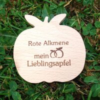 Rote Alkmene mein Lieblingsapfel, dekorativer Holzapfel|truncate:60