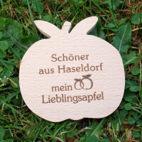 Schöner aus Haseldorf mein Lieblingsapfel, dekor. Holzapfel|truncate:60