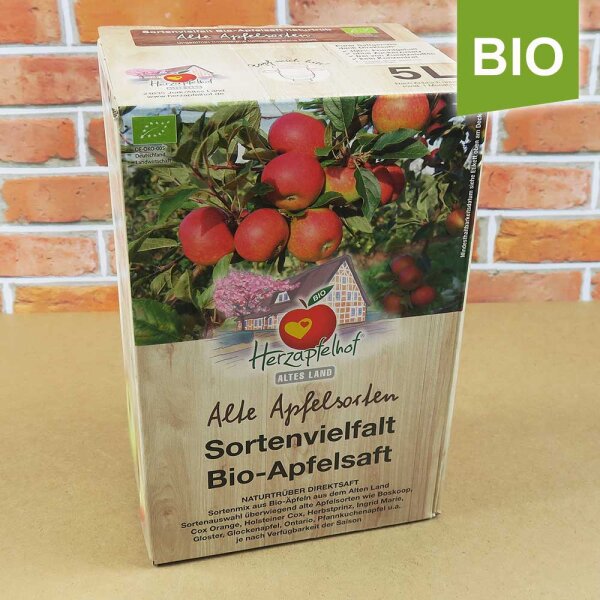 Bio-Apfelsaft Alte Apfelsorten 5 Liter Bag in Box