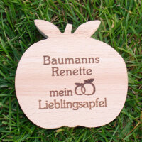Baumanns Renette mein Lieblingsapfel, dekorativer Holzapfel