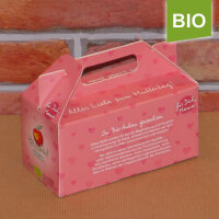 Box mit 2 roten Bio-Äpfeln / Muttertagsbox / Gesund Herzapfel