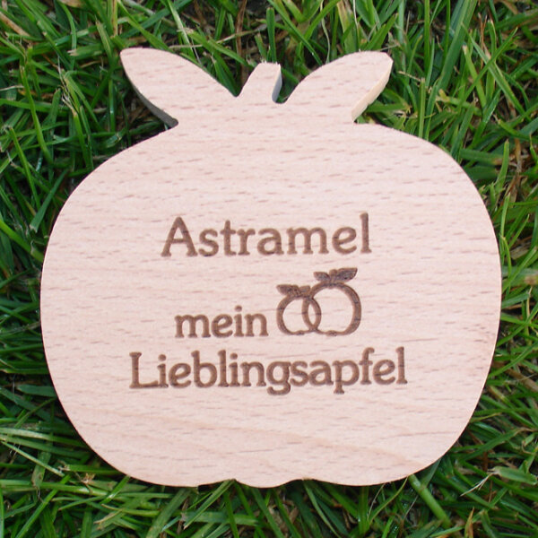 Astramel mein Lieblingsapfel, dekorativer Holzapfel