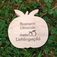 Rosmarin Ukrainski mein Lieblingsapfel, dekor. Holzapfel
