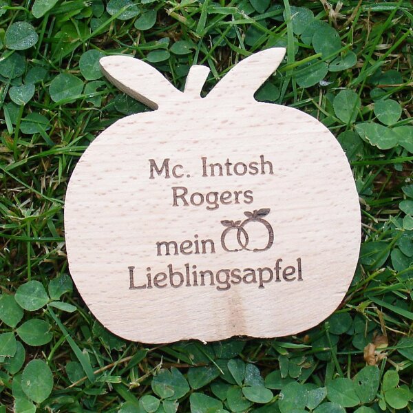 Mc. Intosh Rogers mein Lieblingsapfel, dekorativer Holzapfel