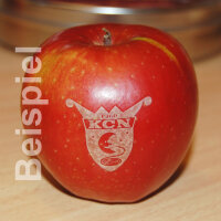 Roter mini Logo-Apfel - für Ihre individuellen Anlässe