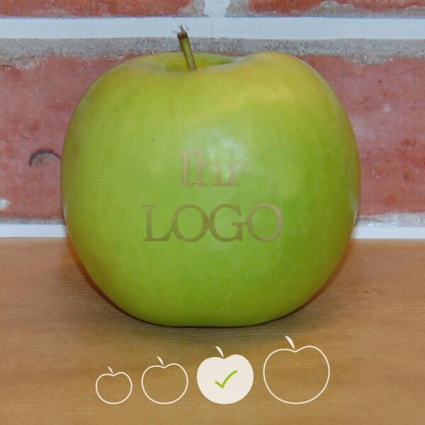 LOGO-Apfel / grün / mittel