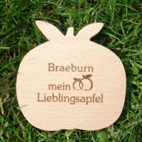 Braeburn - mein Lieblingsapfel - dekorativer Holzapfel