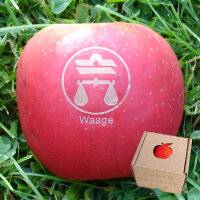 Apfel mit Branding Sternzeichen Waage|truncate:60