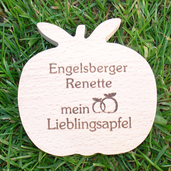 Engelsberger Renette mein Lieblingsapfel, dekor. Holzapfel