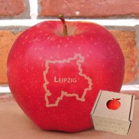 Leipzig - Apfel mit Branding