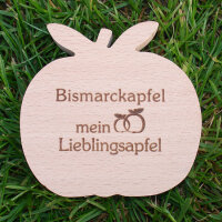Bismarckapfel mein Lieblingsapfel, dekorativer Holzapfel