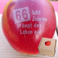 Apfel Mit 66 Jahren fängt das Leben an