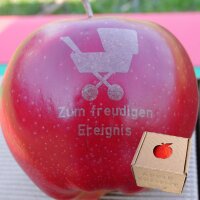 Apfel Zum freudigen Ereignis mit Kinderwagen|truncate:60