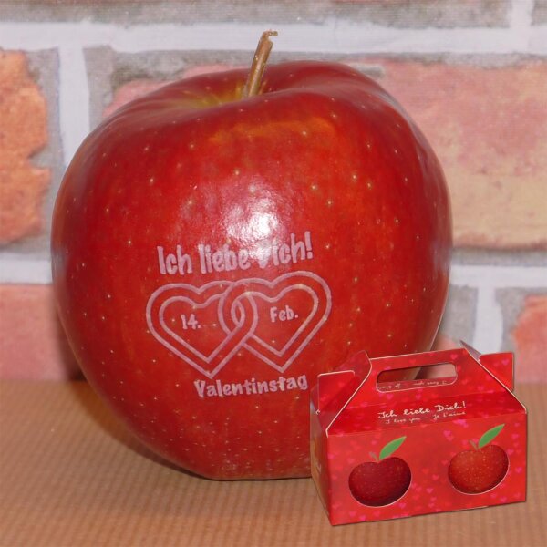 Liebesapfel rot / Valentinstag / Valentinstagsbox