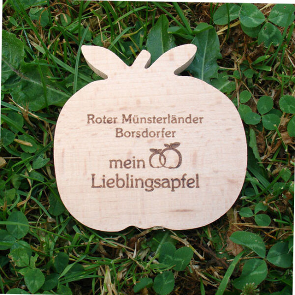 Roter Münsterländer Borsdorfer mein Lieblingsapfel Holzapfel