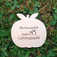 Mutterapfel mein Lieblingsapfel, dekorativer Holzapfel