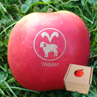 Apfel mit Branding Sternzeichen Widder|truncate:60