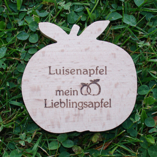 Luisenapfel mein Lieblingsapfel, dekorativer Holzapfel
