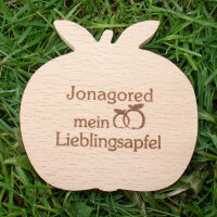 Jonagored mein Lieblingsapfel, dekorativer Holzapfel