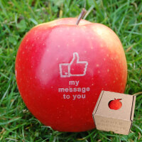 Apfel mit Branding "Gefällt mir" mit Ihrem...
